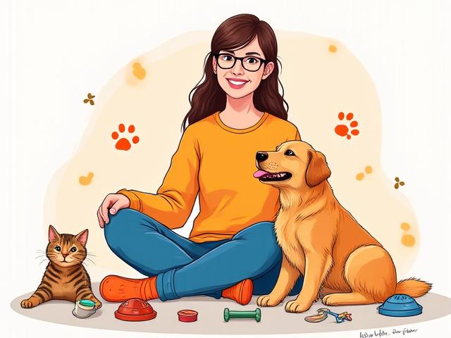 Apaleo founder Alex with a happy dog and cat, playing with toys.