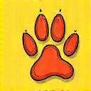 Cute paw print illustration